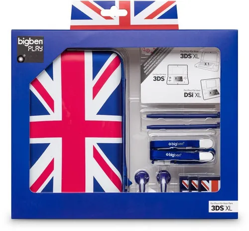 Bigben Interactive 3DSXLPACK3UK, Set, Universal, Blau, Rot, Weiß, Nintendo 3DS XL/3DS/DSi XL/DSi, 45 mm, 255 mm