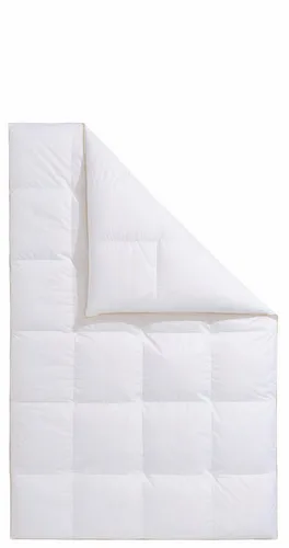 FRAU HOLLE Gänsedaunenbettdecke "Dana" 200x200 cm - Bettdecken aus 100% Gänsedaunen, maschinenwaschbar und ideal für Hausstauballergiker. Genießen Sie erholsamen Schlaf mit dieser leichten, hochwertigen Decke – perfekt für Sommer und Winter.