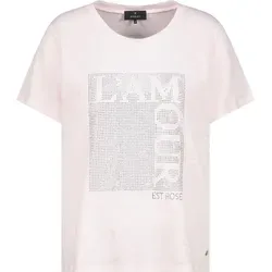Monari Kurzarmhemd T-Shirt - Hochwertiges Kurzarm-T-Shirt aus Baumwolle mit Modal und schimmernder Flammgarn-Struktur. Ideal für einen modischen Auftritt im Alltag.