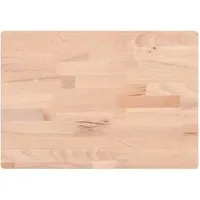 vidaXL Schneidebrett - Multifunktionales Holzbrett 50x35x4cm, aus massivem Buchenholz mit abgerundeten Ecken für sichere Handhabung