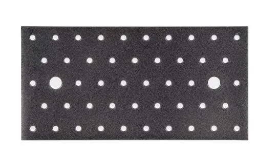 Alberts 301781 DURAVIS® Lochplatte | schwarzdiamant duplexbeschichtet | Größe 200 x 100 x 2 mm