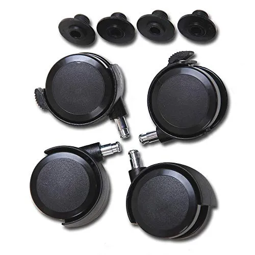 babybay Rollensatz für Parkett – Universelle Rollen für alle Modelle (schwarz) - MÖBELROLLEN – Verwandeln Sie Ihr babybay im Handumdrehen in einen Stubenwagen! Mit gummierten Laufflächen für schonenden Einsatz auf Parkett und Teppich, inkl. Feststellern für sichere Stabilität.