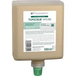 Physioderm Topscrub Nature Handreiniger - Seife für starke Industrieverschmutzungen, entfernt Öle und Ruß schonend mit natürlichen Reibemitteln aus Olivenkernmehl, hautverträglich und lösemittelfrei.
