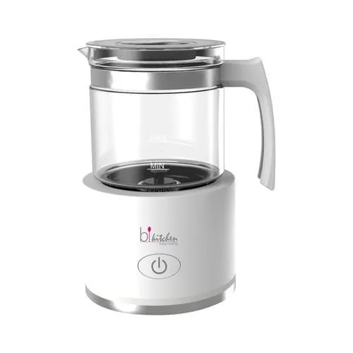BiKitchen MILK 250 454003 Milchaufschäumer Weiß 600W - Milchaufschäumer für perfekten Schaum, mit Funktionsanzeige für kaltes und heißes Aufschäumen - ideal für Kaffee-Liebhaber.