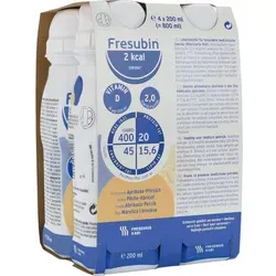 Fresenius Kabi Fresubin 2 kcal Drink Aprikose Pfirsich Trinkflasche, 4 x 200 ml, 1er Pack (1 x 2,75 kg)