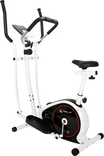 Christopeit Heim- und Crosstrainer CT4 (2 in1) 1804 - Stabiler Crosstrainer mit 7 KG Magnet-Bremssystem, geräuscharm und effektives Ganzkörpertraining für Zuhause