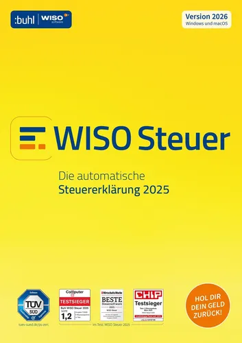 WISO Steuer 2026 - Steuervorbereitung auf DVD - Effektive Steuervorbereitung in deutscher Sprache, ideal für die unkomplizierte Erstellung Ihrer Steuererklärung.