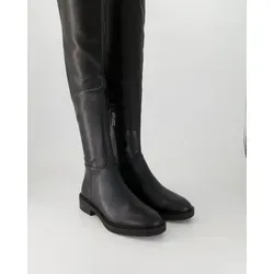 Overkneestiefel STEVE MADDEN - Damen Lederimitat Schwarz - Stylische Overkneestiefel von Steve Madden, ideal für Herbst und Winter. Mit ihrem schlichten Design und dem bequemen Blockabsatz sind sie vielseitig kombinierbar und setzen jedes Outfit in Szene.