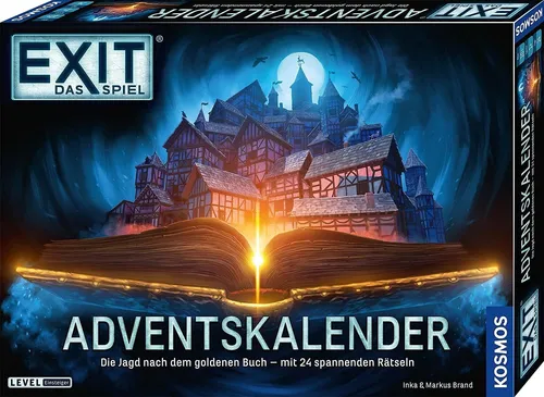 KOSMOS 681951 EXIT - Das Spiel Adventskalender: Die Jagd nach dem goldenen Buch✅