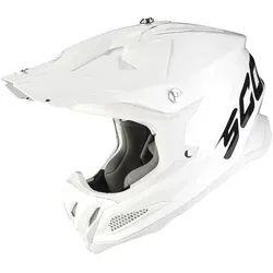 Scorpion VX-22 Air Mips Solid - Ultraleichter Motocrosshelm in Weiß, XL - Motorradhelm mit MIPS®-Sicherheitssystem und individuell anpassbarem Airfit®-Pumpensystem für maximalen Komfort und Sicherheit.