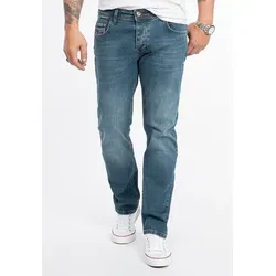 Rock Creek Herren Jeans Regular Fit Stretch Jeans - Modell RC-2275 - Stylische Herrenjeans im Regular Fit mit bequemem Stretch für perfekten Tragekomfort. Ideal für XXL-Männer in Übergrößen W40 bis W44, Stone Washed für den angesagten Used Look.