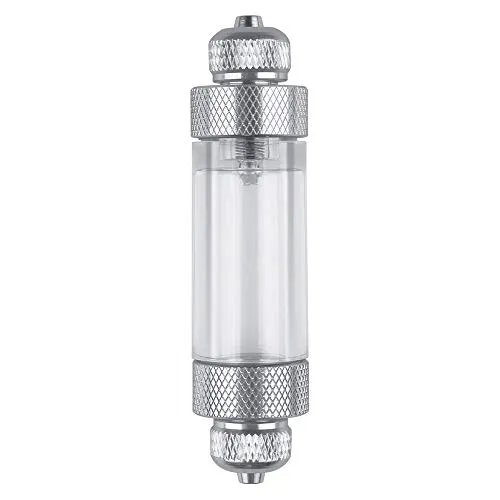 Dadabig 1 Stück CO2 Blasenzähler CO2 Druckminderer Regulator Luftpumpenzubehör für Aquarium CO2 Regler Blasenzähler Inlinediffusor zum Ermitteln der Menge an CO2 Zugabe (Aluminiumlegierung Dual Head)