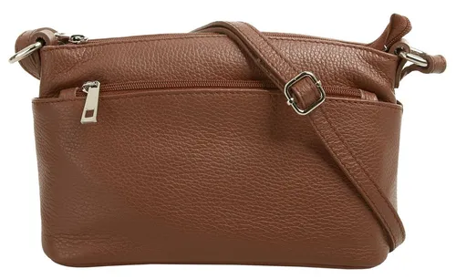 Cluty Umhängetasche aus echtem Leder Damen | Made in Italy, eleganter Crossbody Bag - Umhängetaschen aus 100% echtem Rindleder, Made in Italy, mit praktischen Fächern und verstärktem Boden für Stabilität. Ideal für den Alltag und vielseitig tragbar.