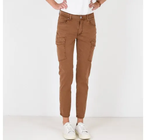 Buena Vista Damen Hose Cargo Tencel Cognac braun - XS - Damen-Hosen aus Tencel, umweltfreundlich und bequem für den täglichen Gebrauch, ideal für einen lässigen Look.