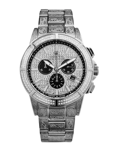 LOUIS XVI LXVI1127 Majeste Iced Out Chronograph Herrenuhr 43mm - Armbanduhren, elegante Swiss Made Quarzuhr mit Chronograph und Saphirglas, perfekt für stilbewusste Herren.