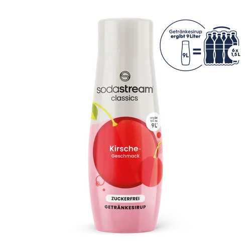 SodaStream Kirsche ohne Zucker Sirup 440ml Sirup für SodaStream
