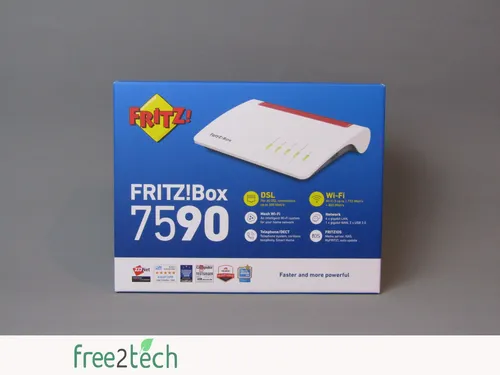 AVM FRITZ!Box 7590 - WLAN Router mit integriertem Modem, leistungsstark und ideal für schnelles Internet zu Hause