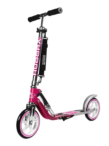 HUDORA BigWheel 205 Scooter - Höhenverstellbarer Aluminium-Roller für Kinder & Erwachsene - Roller / Kickboards - Stabiler Cityroller mit 205er-Rollen, ideal für sicheres Fahren. Höhenverstellbar von 79-104cm und bis 100kg belastbar, perfekt für die ganze Familie!