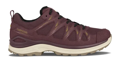 Lowa Damen Wanderschuhe Innox EVO II GTX Ws 321417 Merlot/Dune 37 - Wanderschuhe mit Gore Tex Technologie: wasserdicht und atmungsaktiv, ideal für Outdoor-Abenteuer, optimaler Halt durch Monowrap-Konstruktion.