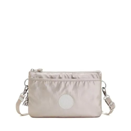 Kipling Damen Tasche KPKI7502 Metallic glow - Umhängetasche mit elegantem Metallic-Finish und anti-fleck Eigenschaften, ideal für den Arbeitsalltag oder besondere Anlässe. Stilvolles Design mit praktischen Details.