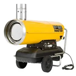 Master BV 290 E - Diesel Heizkanone - Indirekte Heizung - Heizstrahler mit 81kW Leistung, ideal für große Räume. Emailliertes Stahlgehäuse und elektrischer Antrieb sorgen für Langlebigkeit und einfache Handhabung.