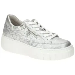 Gabor Damen Low-Top Sneaker - Chunky Design in Silber - Damen-Sneaker mit Best Fitting-Technologie für optimalen Komfort, ideal für den Alltag und trendige Looks.