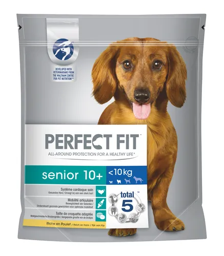 Perfect Fit Senior Hundefutter XS/S mit Huhn 1x1.4 kg - Spezialisiertes Hundefutter für ältere Hunde ab 10 Jahren, mit kleinen Kroketten und leckerem Hühnergeschmack. Unterstützt die Mobilität und sorgt für ein aktives Leben.