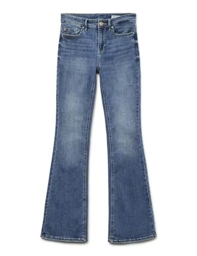 VERO MODA VMFLASH MR Flared Jeans - Damenjeans aus recycelter Baumwolle, umweltfreundlich und stilvoll für einen nachhaltigen Look.