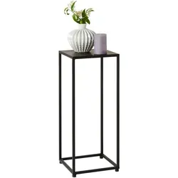 Landscape Blumenständer, Schwarz, Metall, 25x60x25 cm, Wohnzimmer, Wohnzimmertische, Blumenständer