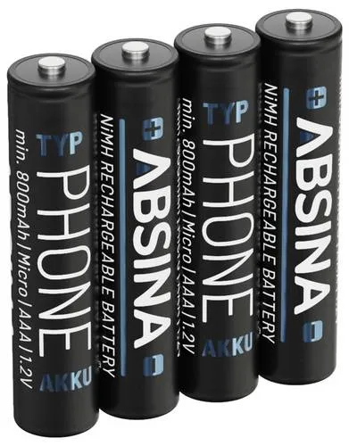 Absina Micro (AAA)-Akku NiMH 1.2V 4St.