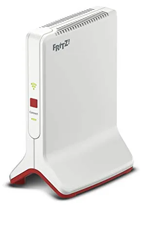 AVM Fritz! Repeater 3000 - WLAN Reichweite erweitern - Repeater, maximiert Ihre WLAN-Reichweite mit bis zu 1733 Mbps, ideal für große Wohnungen und Home Offices. Zwei LAN-Anschlüsse für stabile Verbindungen.