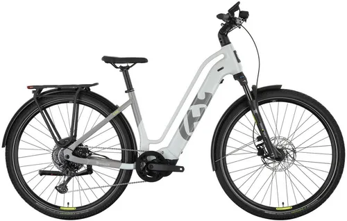 E-Bike HUSQVARNA E-BICYCLES "E-Trekkingbike Grand Pather 4" - E-Bike, leistungsstarker Yamaha PW-S2-Motor und abnehmbarer 630-Wh-Akku für lange Strecken, ideal für Stadt und Freizeit.