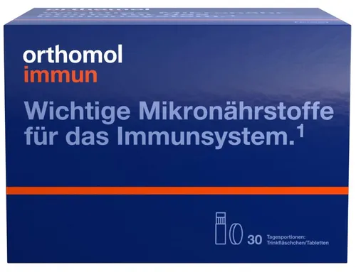 Orthomol Immun Trinkfläschchen 30 St - Multivitaminpräparate für das Immunsystem, rezeptfrei und ideal zur Stärkung der Abwehrkräfte