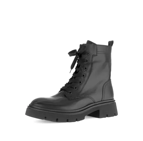Gabor Damen Chelsea Boots – Elegante Stiefeletten in Schwarz - Stiefeletten für Damen mit flachem Absatz und schickem Lack-Obermaterial. Ideal für den Übergang, bieten sie Komfort und Stil für jeden Anlass.