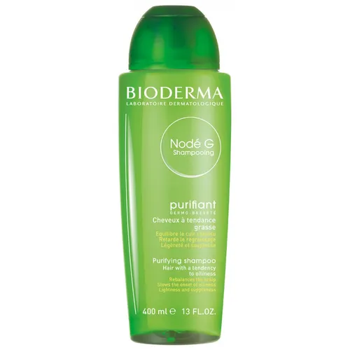 Nodé G mildes Shampoo für fettiges Haar 400 ml - Shampoo zur sanften Reinigung von fettigem Haar, fördert ein frisches Haargefühl und ist ideal für die tägliche Pflege.
