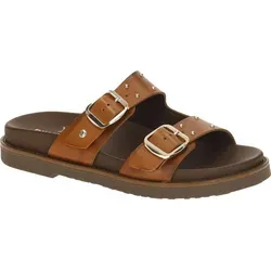 Pikolinos AITANA Damen Pantoletten - Elegante Pantolette in Braun, Größe 39 - Hochwertige Damen Pantoletten von Pikolinos aus echtem Glattleder. Mit einem komfortablen Fußbett und dekorativen Nieten ideal für stilvolle Auftritte.