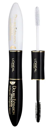 L'Oréal Paris Double Extension Mascara Carbon Black - 2-in-1 Mascara und Primer für lange, gepflegte Wimpern. Die pflegende Formel sorgt für kräftigere Wimpern und einen verführerischen Augenaufschlag.