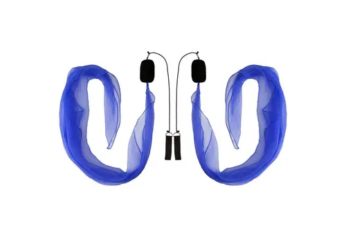 Diabolo Freizeitsport Spiel Spiral Poi 60cm (blau)