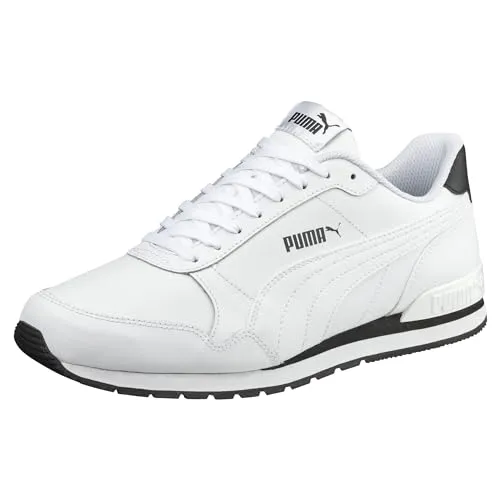 PUMA Unisex ST Runner v2 Full L Low-Top Trainer - Herren-Sneaker mit optimaler Stabilität, aus 56% Leder und 44% Synthetik für einen klassischen Look.