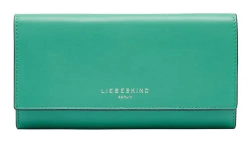 Liebeskind 405-Valentina-HILLA Tky Sheep-Jade - Damen-Geldbörse aus hochwertigem Lammleder mit elegantem Design und integriertem RFID-Schutz für sichere Aufbewahrung von Karten und Bargeld.