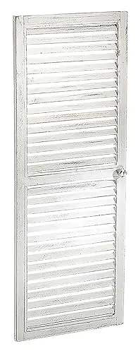 Kobolo Dekoobjekt Deko-Fensterladen - Vintage Stil 35x90 cm - Deko-Objekte für den Innen- und geschützten Außenbereich, verleiht jedem Raum einen charmanten Vintage-Look aus 100% Holz.