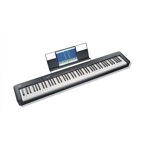 Casio CDP-S110BK schwarz - Digitales Heimklavier mit 88 Tasten, USB-Kompatibilität und Bluetooth-Konnektivität für flexibles Musizieren. Leichtgewichtig und ideal für Fortgeschrittene.