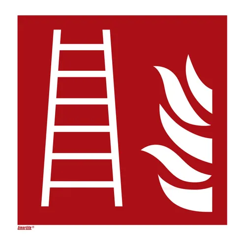 Brandschutzzeichen Feuerleiter, Typ: 11150 - Schilder für Sicherheit, langnachleuchtend und aus robustem Aluminium für optimale Sichtbarkeit im Notfall.