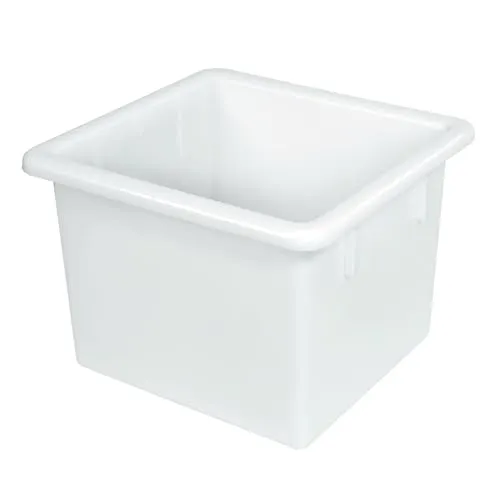 BRB Kunststoffwanne mit U-Rand, lebensmittelecht, 55 Liter, LxBxH 535x475x380 mm, weiß