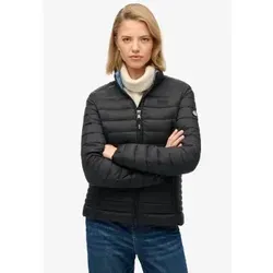 Superdry Damen W5012067A Fuji Lite Jacke schwarz (XS) - Lässige Steppjacke aus 100% recyceltem Nylon. Sie bietet Wärme und Funktionalität mit zwei Reißverschlusstaschen und elastischen Bündchen für individuellen Komfort.