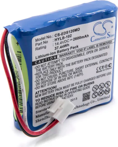 vhbw Akku kompatibel mit Mindray DECG-03A Elcktro Cardiogram, DECG-03A, SE-601A, MEC-03 Medizintechnik (2600 mAh, 14,4 V, Li-Ion)