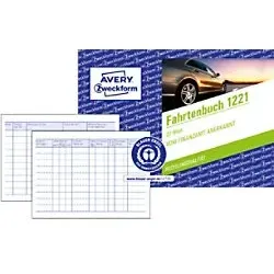 AVERY Zweckform Logbuch 1221 DIN A6 quer Schmal 14,8 x 14,8 x 10,5 cm Weiß 32 Blatt