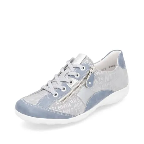 Remonte Damen Low-Top Sneaker R3403, sportlich und bequem - Damen-Sneaker mit herausnehmbarer Innensohle und flachem Absatz, ideal für Freizeit und Alltag.