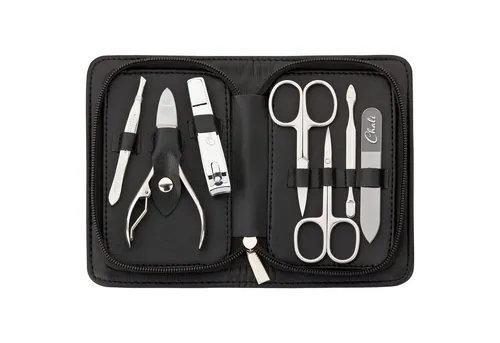 Chali Maniküre-Pediküre-Set Nagel Set 7-tlg. mit Etui - Edelstahl Maniküre / Pediküre Set, 7-tlg., Nagel Set 7-tlg., Etui mit Reißverschluss