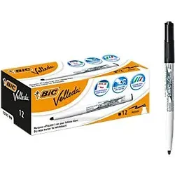 BIC 1741 Non-permanent Whiteboard-Marker Schwarz Mittel Rundspitze 1 - 51% Recycelt 12 Stück